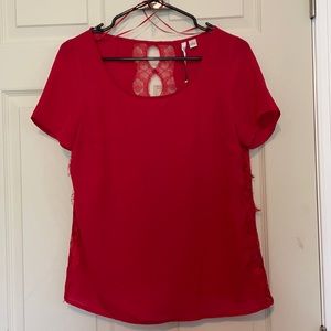 Red Lauren Conrad top